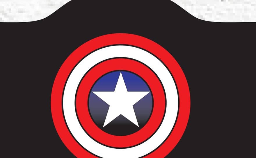 Shield Round print