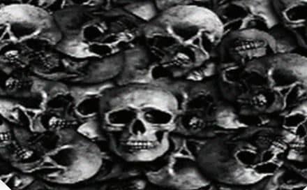 Skull Pile print