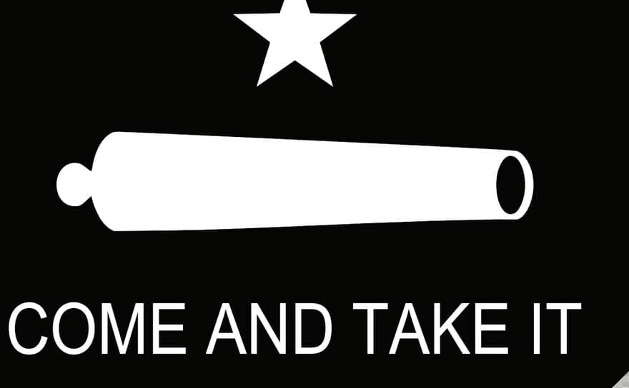 Come & Take It Cannon print