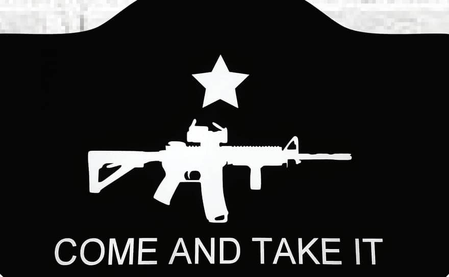 Come & Take It AR print